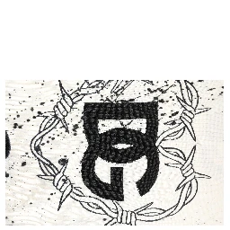 White Logo Angel Print Women Pullover Sweater