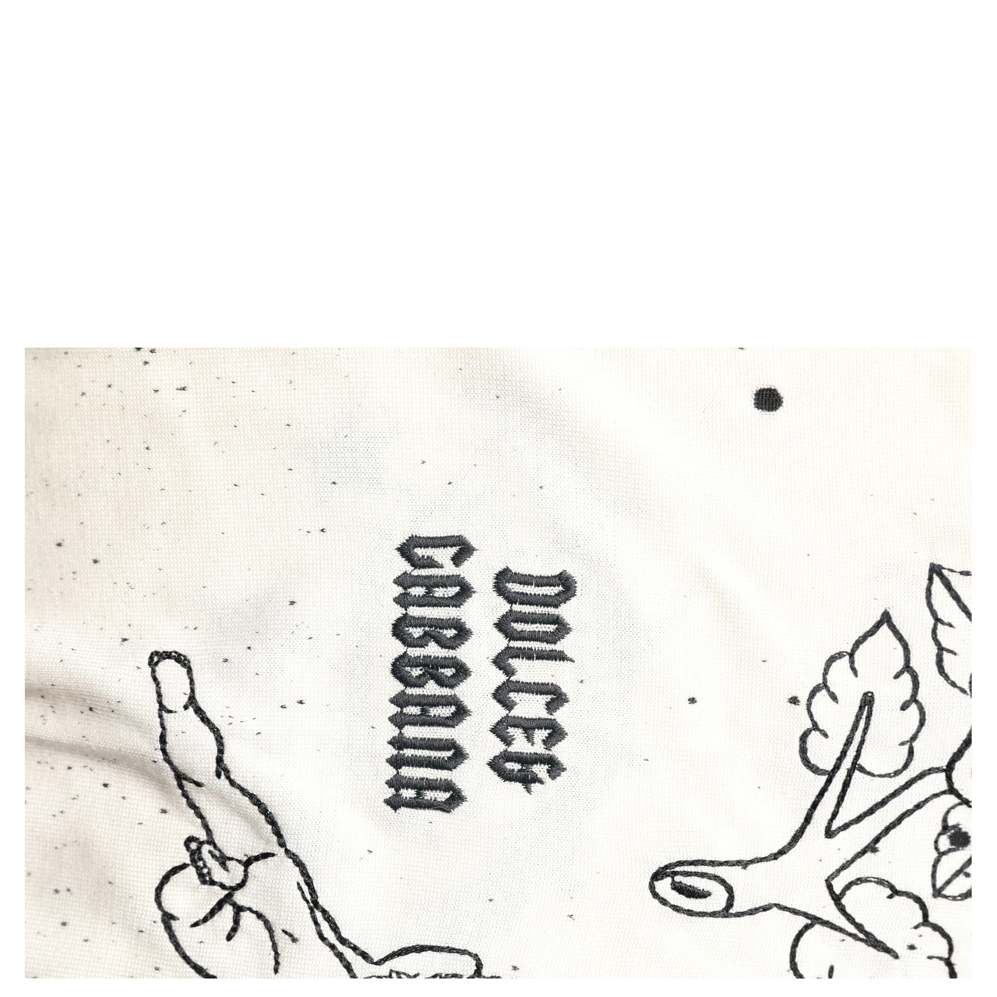 White Logo Angel Print Women Pullover Sweater