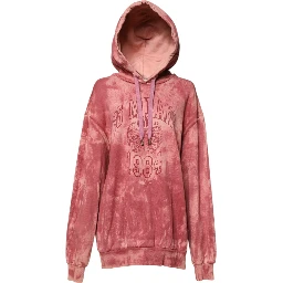 Pink Wash DG MILANO Hooded Pullover Sweater