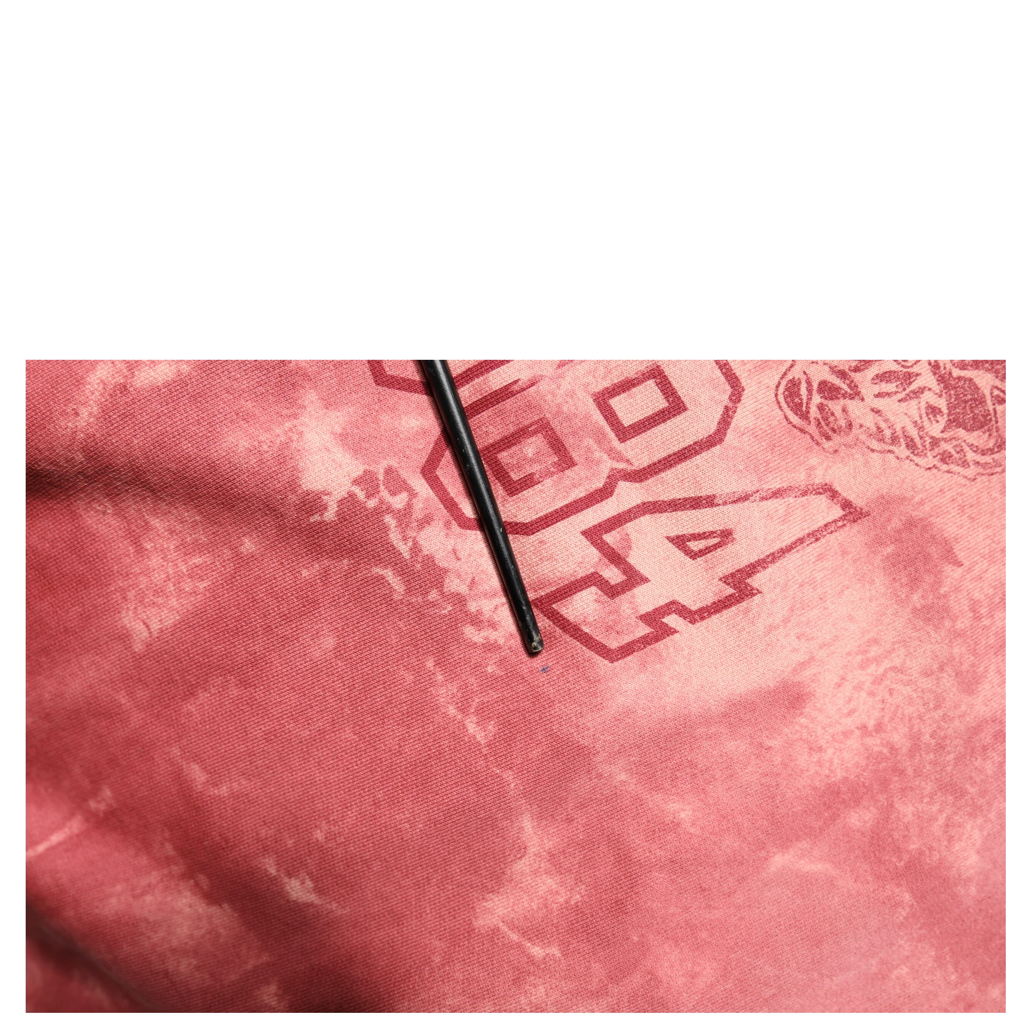 Pink Wash DG MILANO Hooded Pullover Sweater