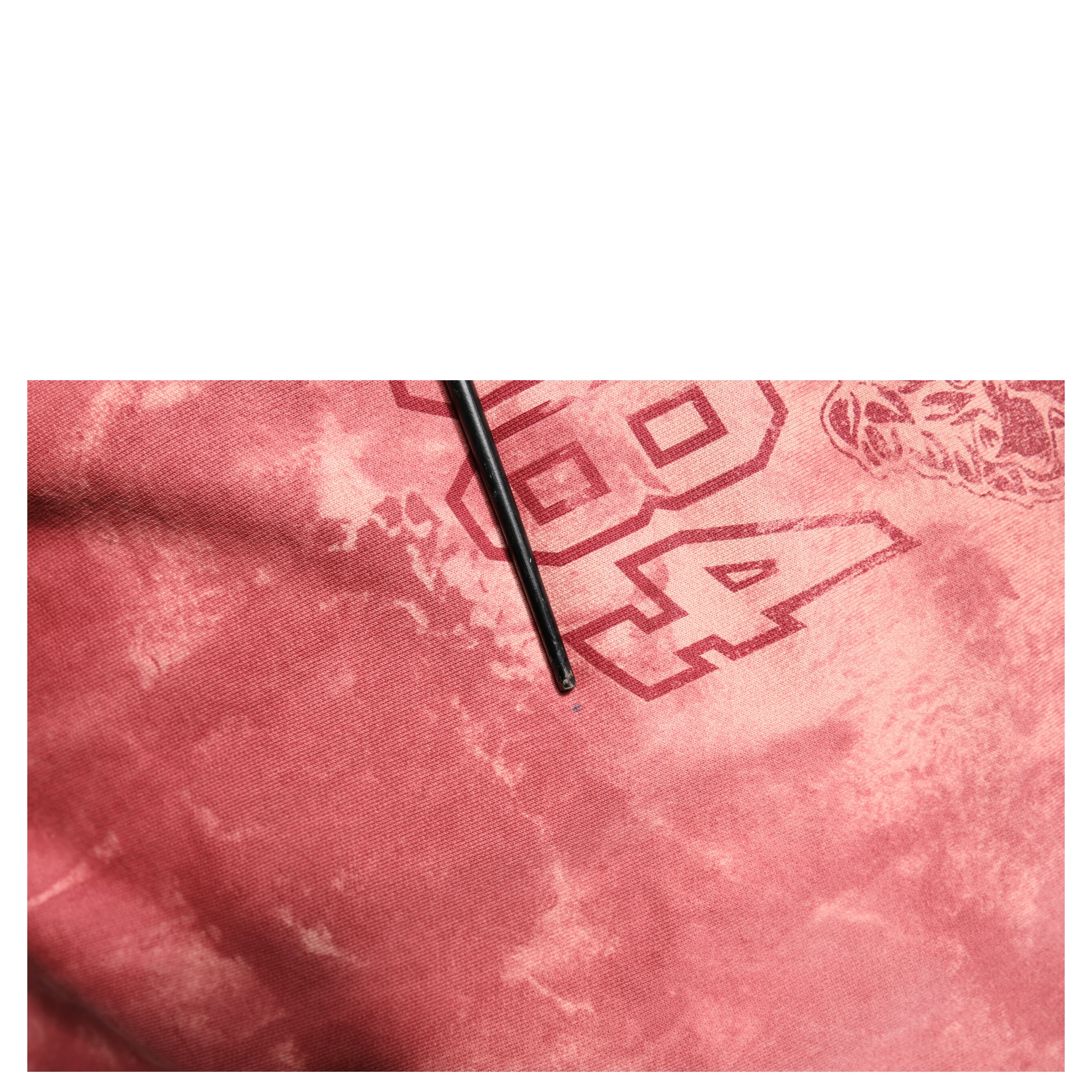 Pink Wash DG MILANO Hooded Pullover Sweater