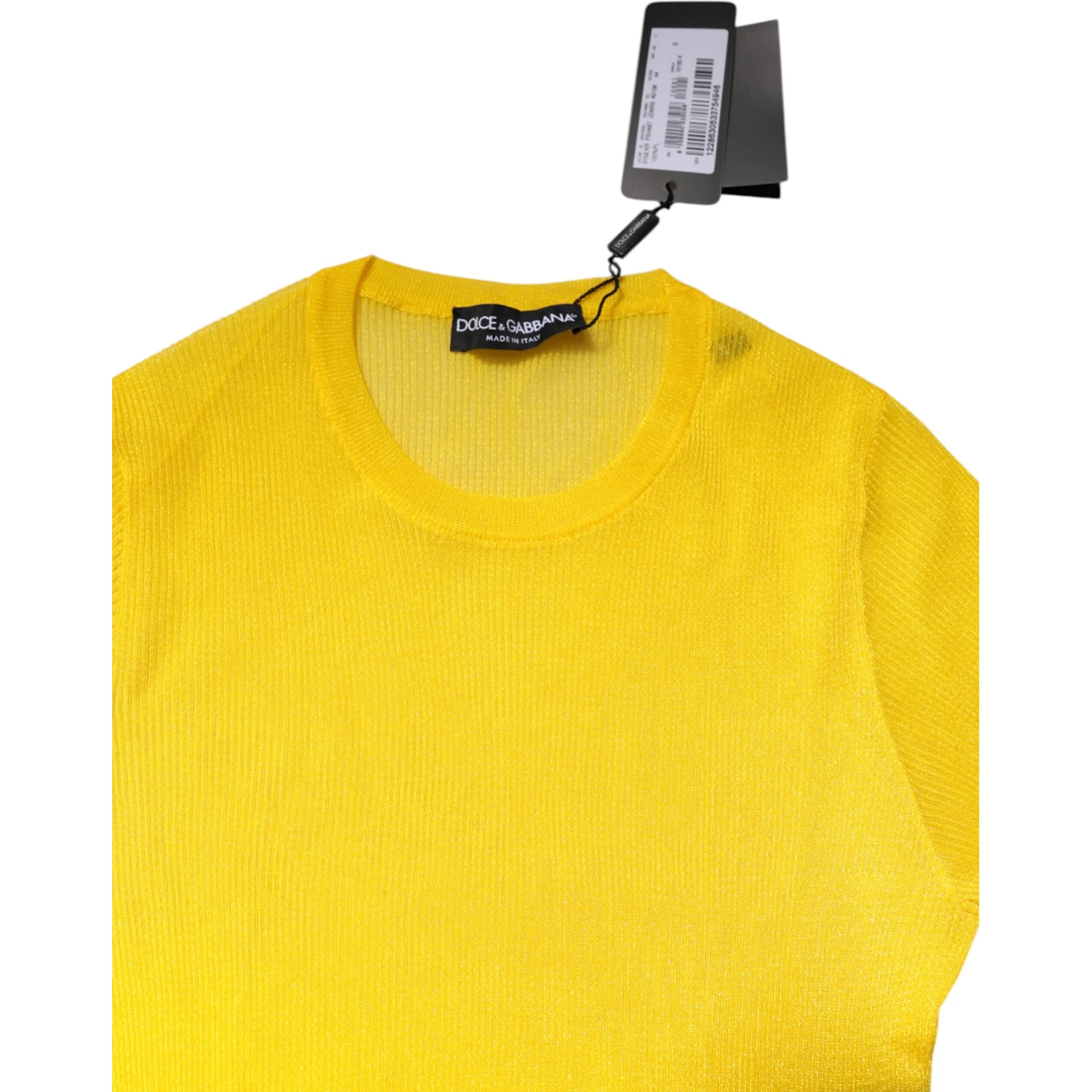 Yellow Polyester Women Pullover Top Sweater