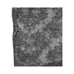 Black Floral Lace Cotton Stretch Stockings Socks