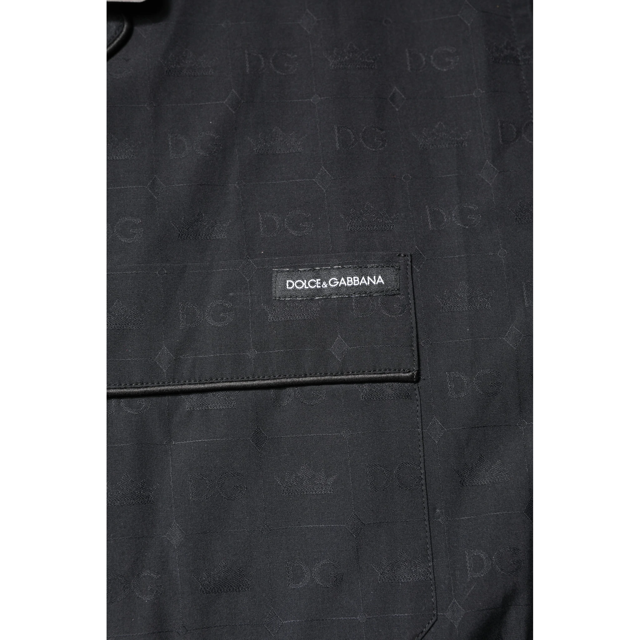 Black Cotton Men Pajama Set Sleepwear