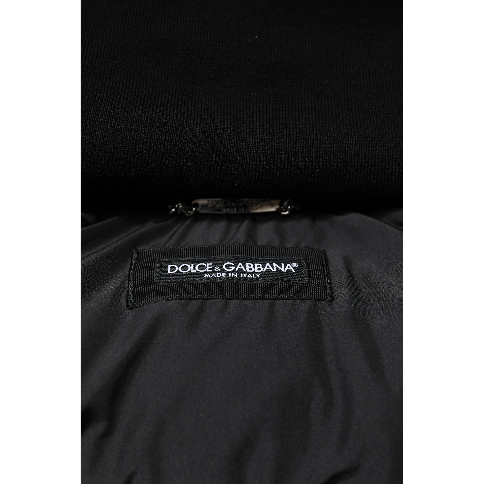 Blue Logo Full Zip Hooded Quilted Jacket