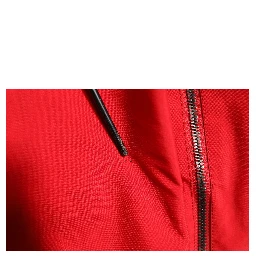 Red White Nylon Full Zip Windbreaker Jacket