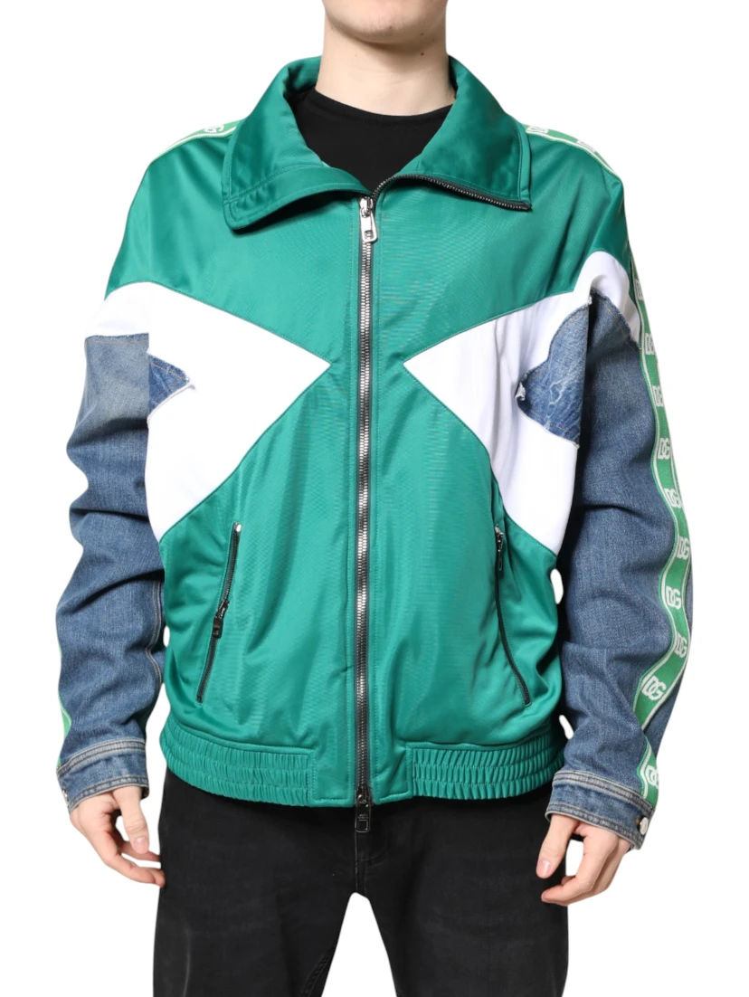 Multicolor Full Zip Windbreaker Jacket