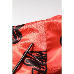 Orange DG Heart Full Zip Men Bomber Jacket