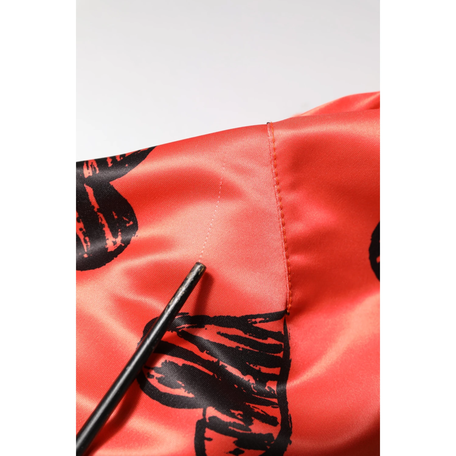 Orange DG Heart Full Zip Men Bomber Jacket