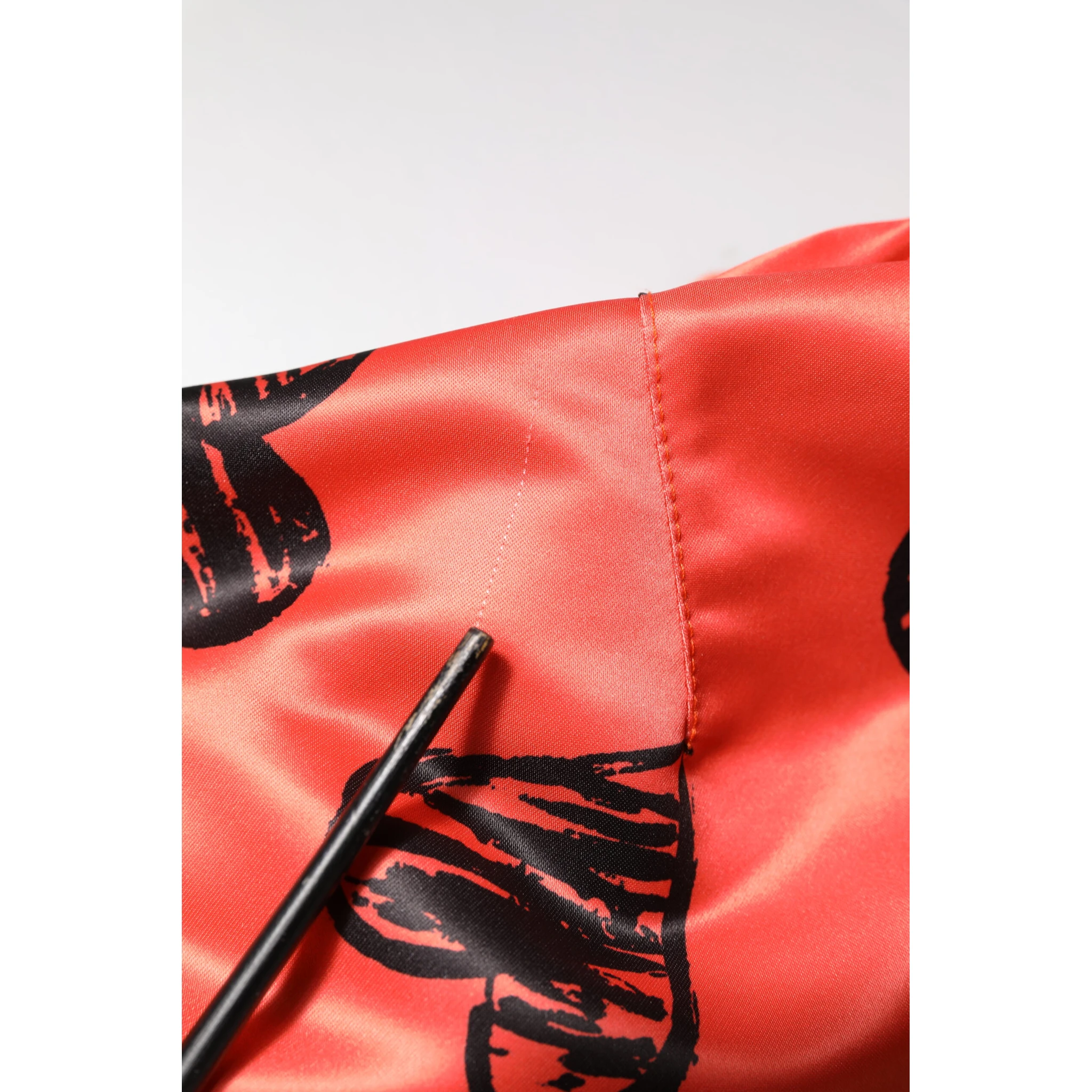 Orange DG Heart Full Zip Men Bomber Jacket