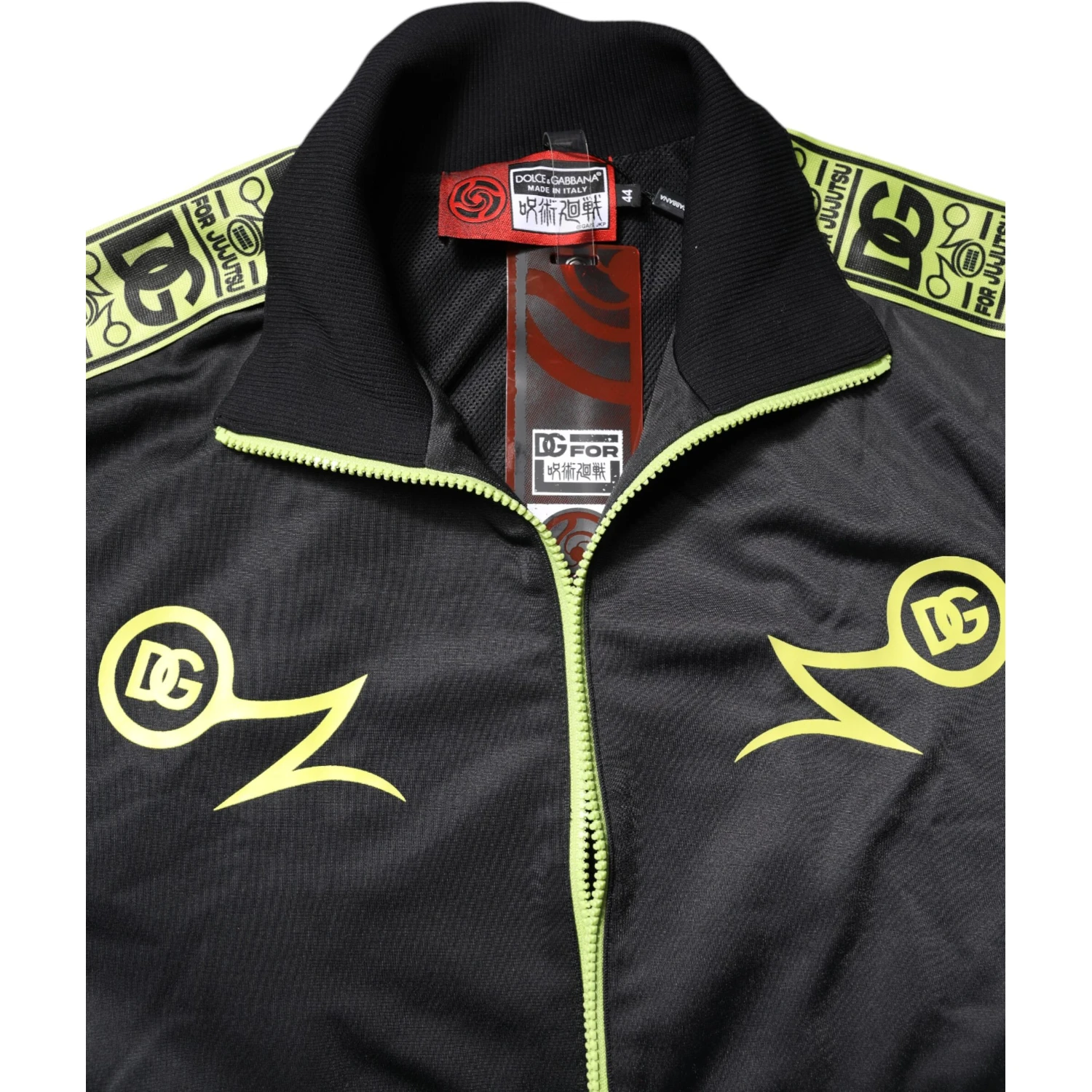Black Logo Turtleneck Zip Bomber Jacket