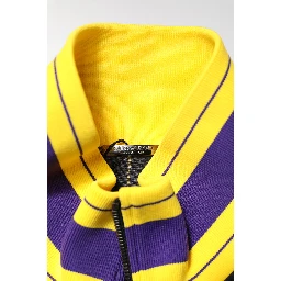 Black Striped Logo Full Zip Bomber Jacket