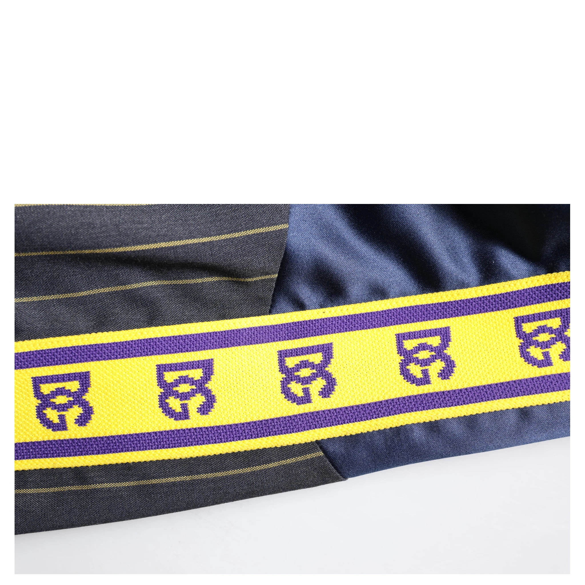 Black Striped Logo Full Zip Bomber Jacket