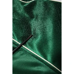 Green Floral DG Logo Full Zip Bomber Jacket