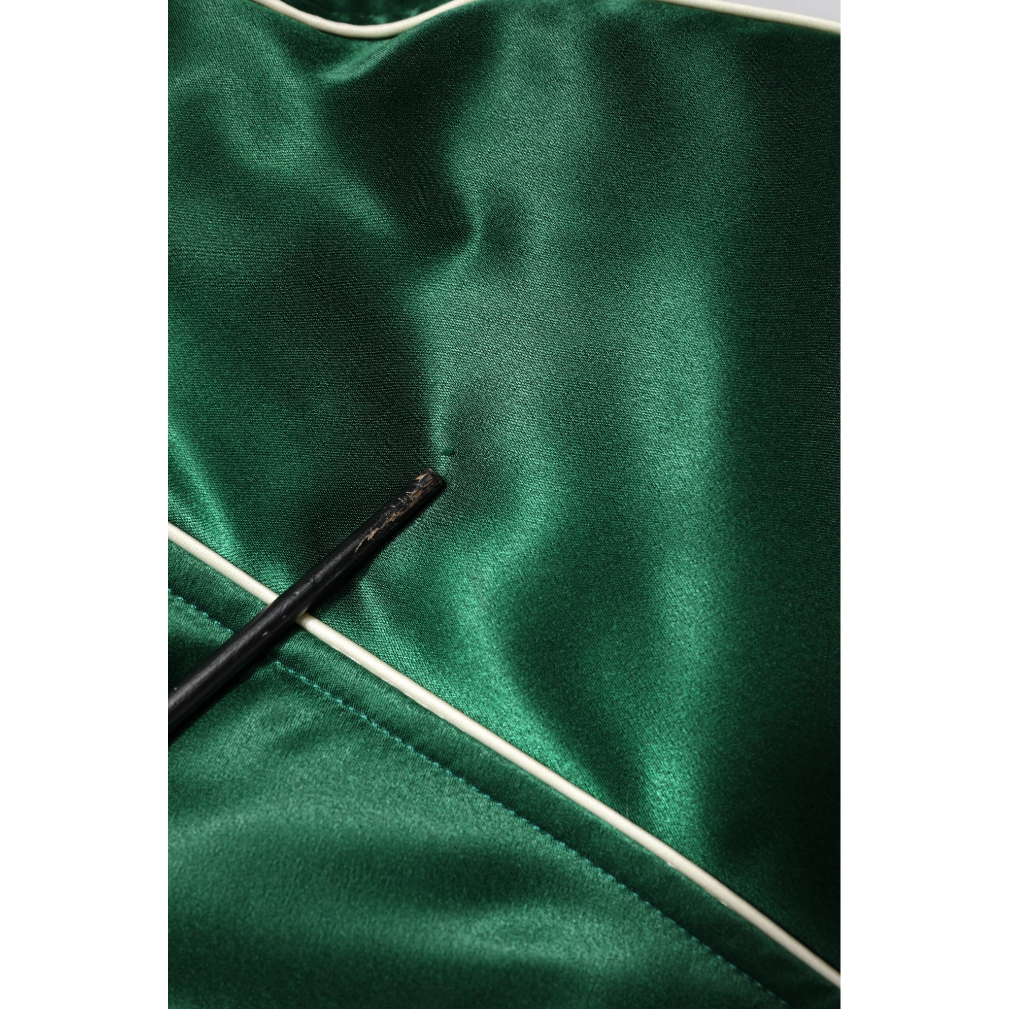 Green Floral DG Logo Full Zip Bomber Jacket