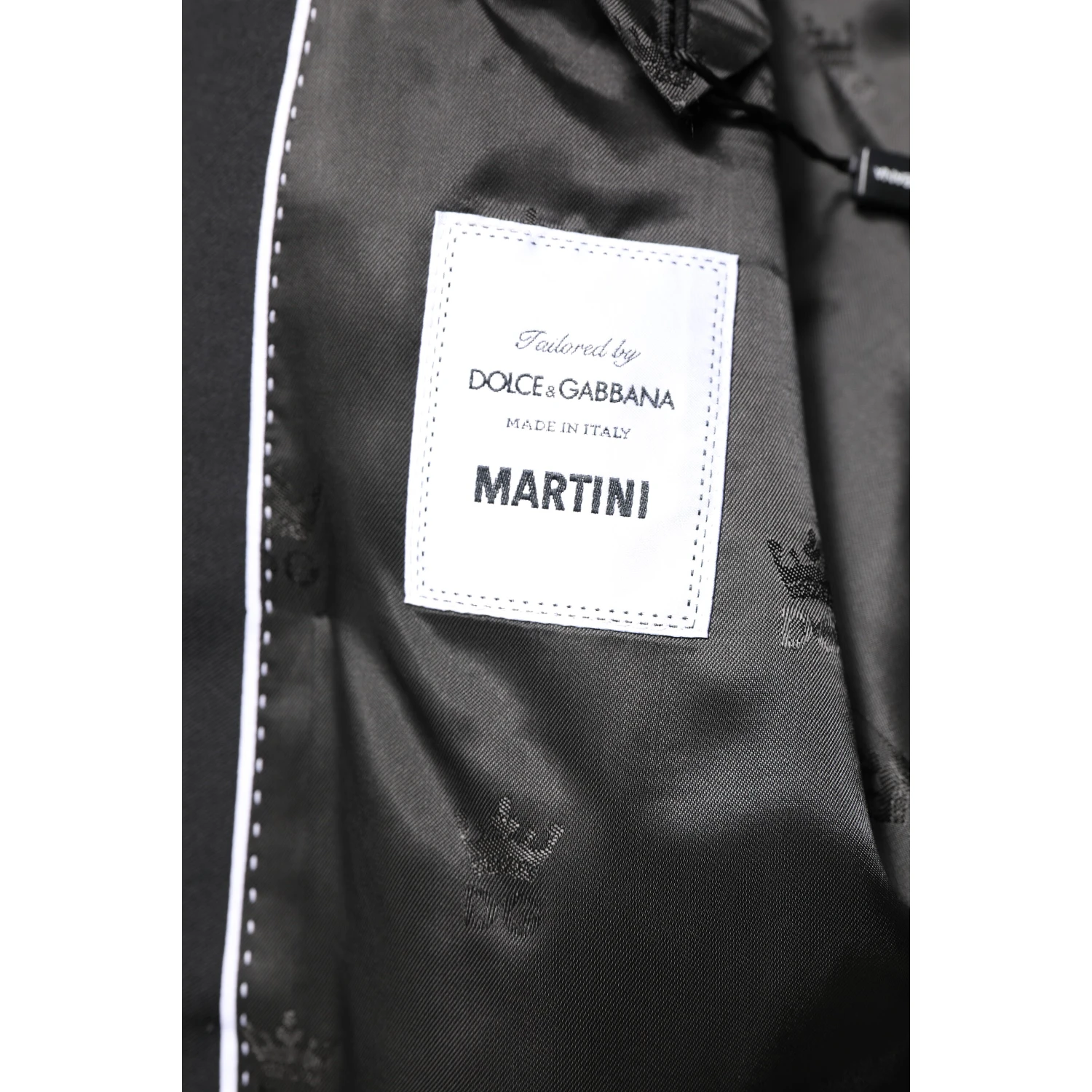 Black MARTINI Double Breasted Coat Blazer