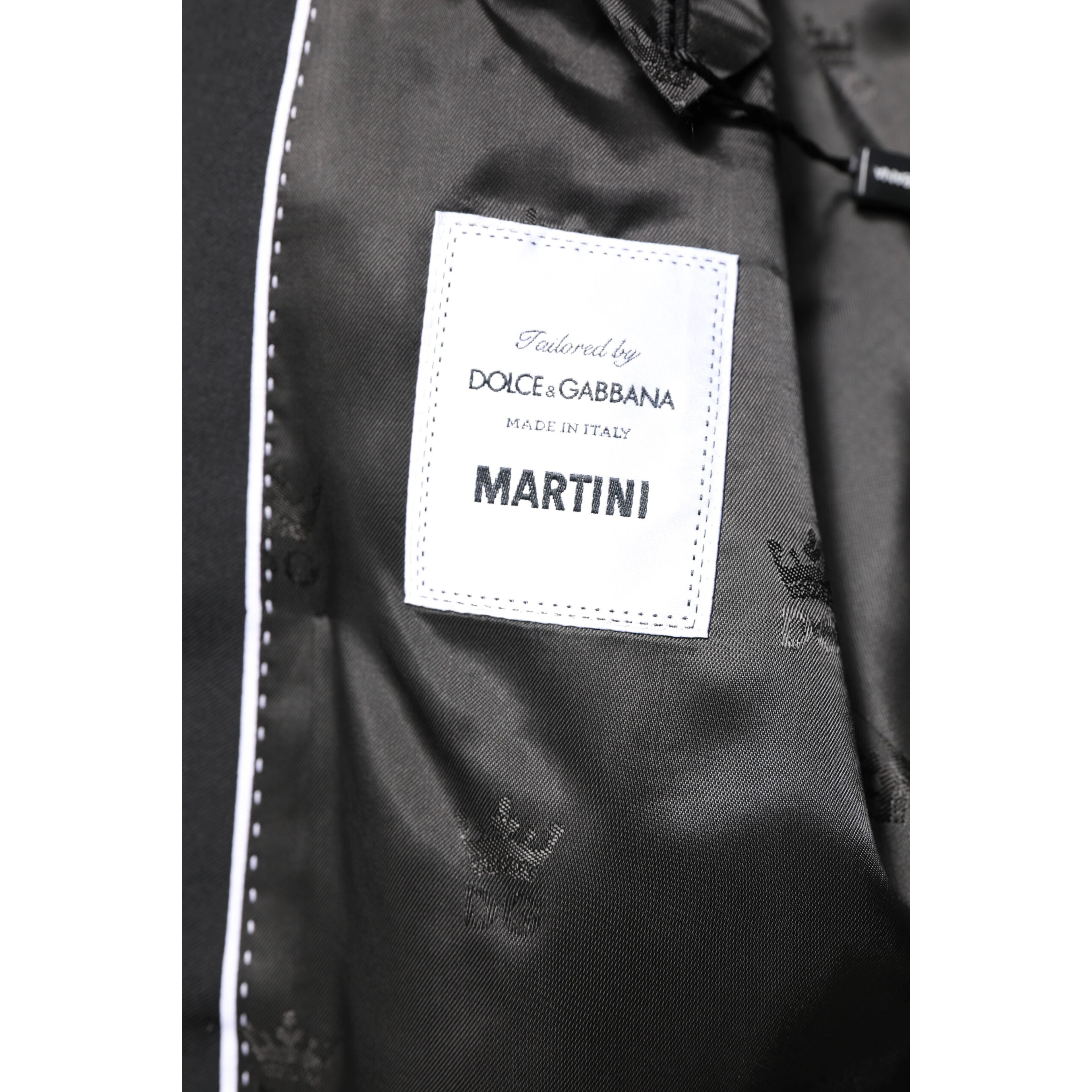 Black MARTINI Double Breasted Coat Blazer