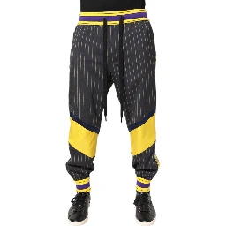 Multicolor Cotton Men Jogger Pants