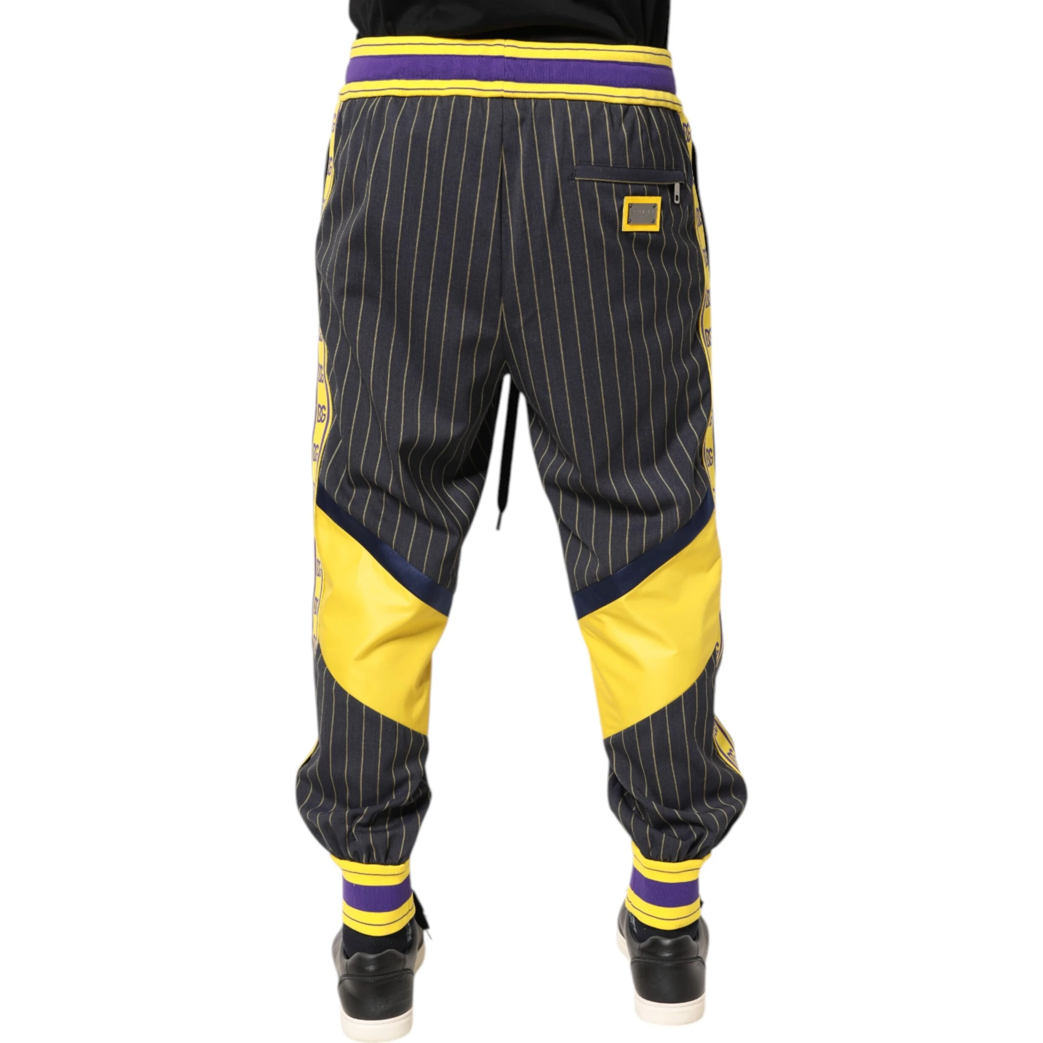 Multicolor Cotton Men Jogger Pants