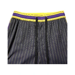 Multicolor Cotton Men Jogger Pants