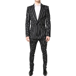 Black Striped SICILIA Formal 2 Piece Suit