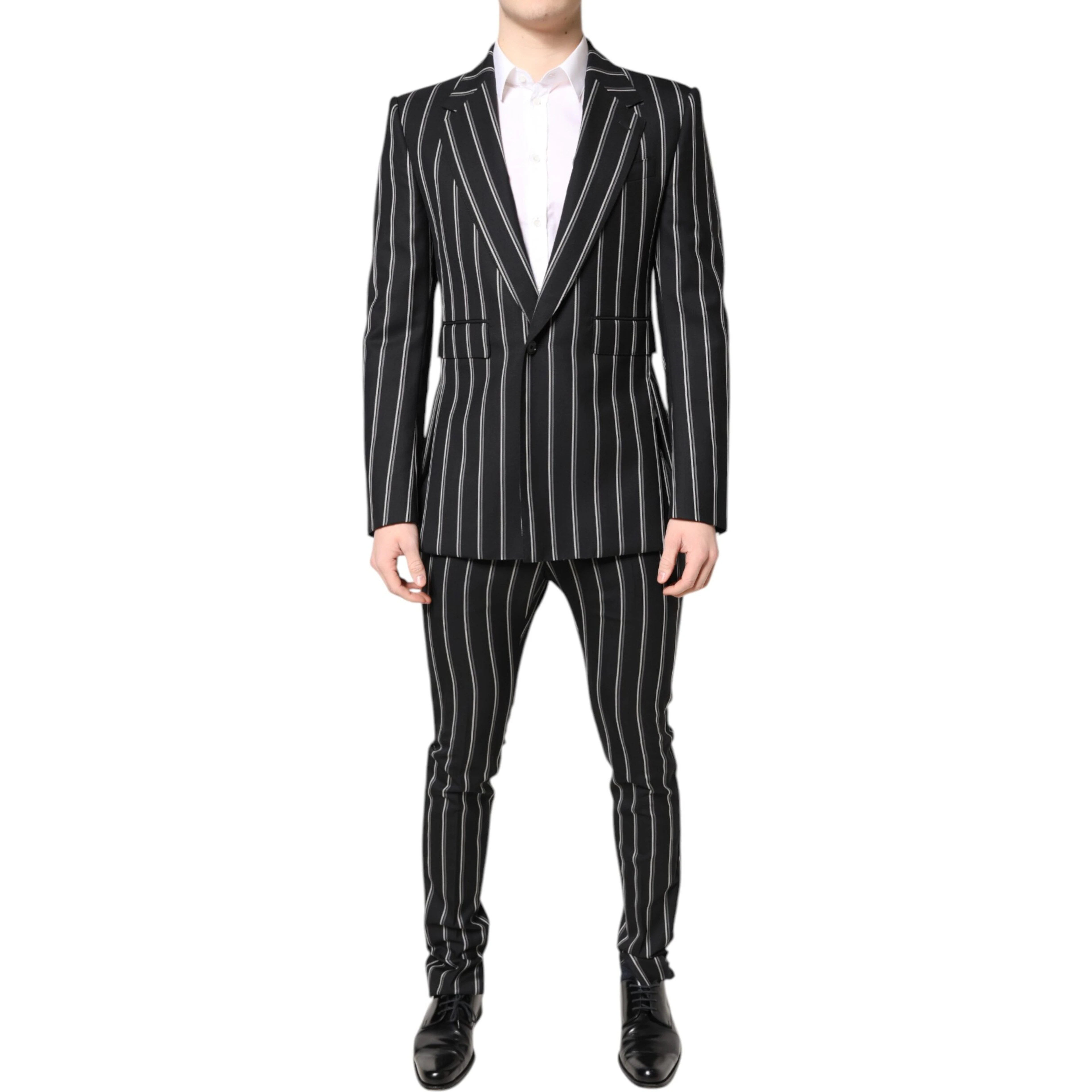 Black Striped SICILIA Formal 2 Piece Suit