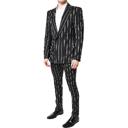 Black Striped SICILIA Formal 2 Piece Suit