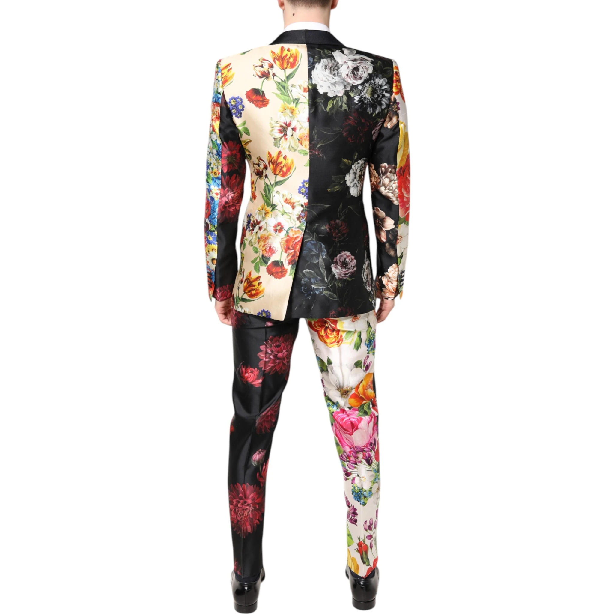 Multicolor Floral SICILIA Silk 3 Piece Suit