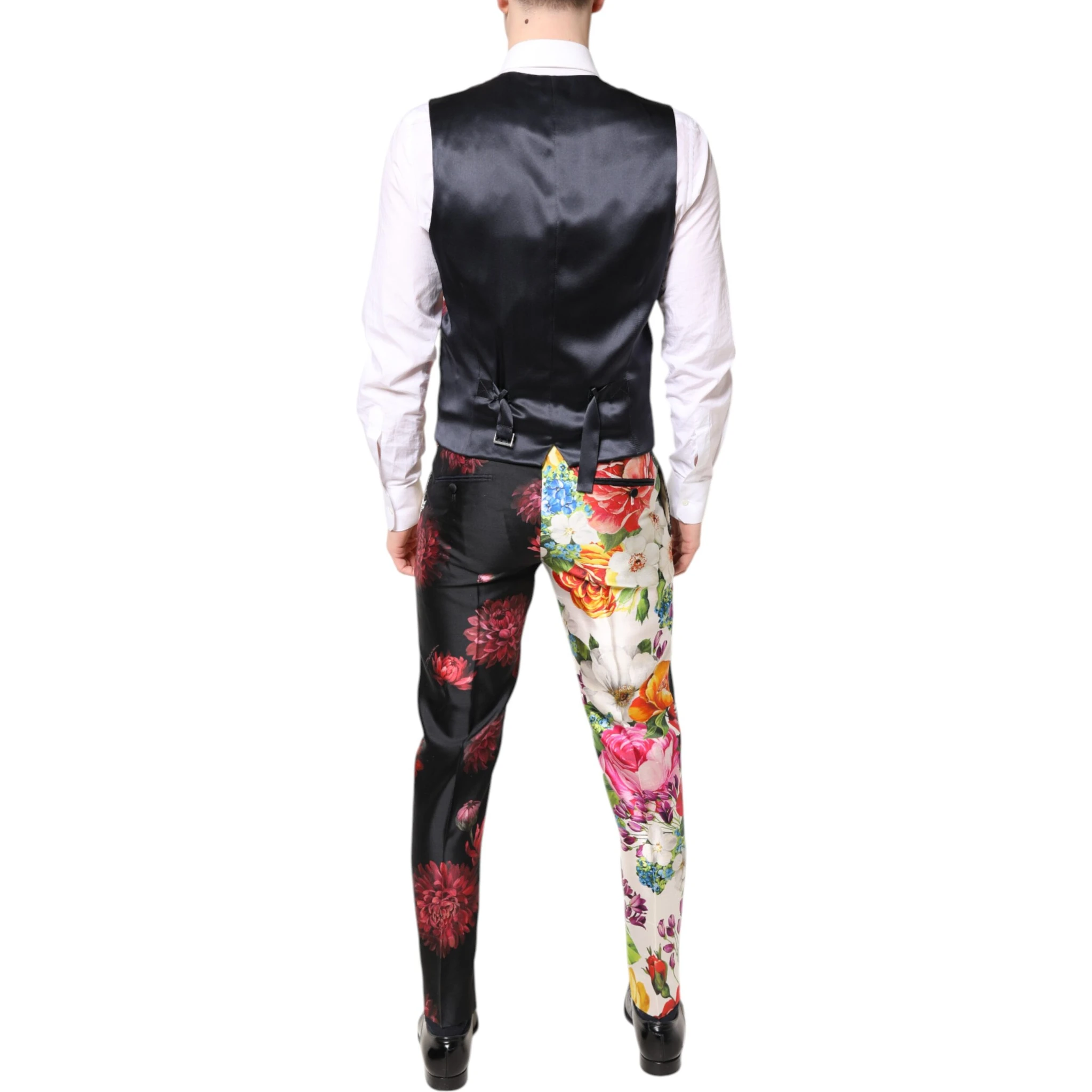 Multicolor Floral SICILIA Silk 3 Piece Suit