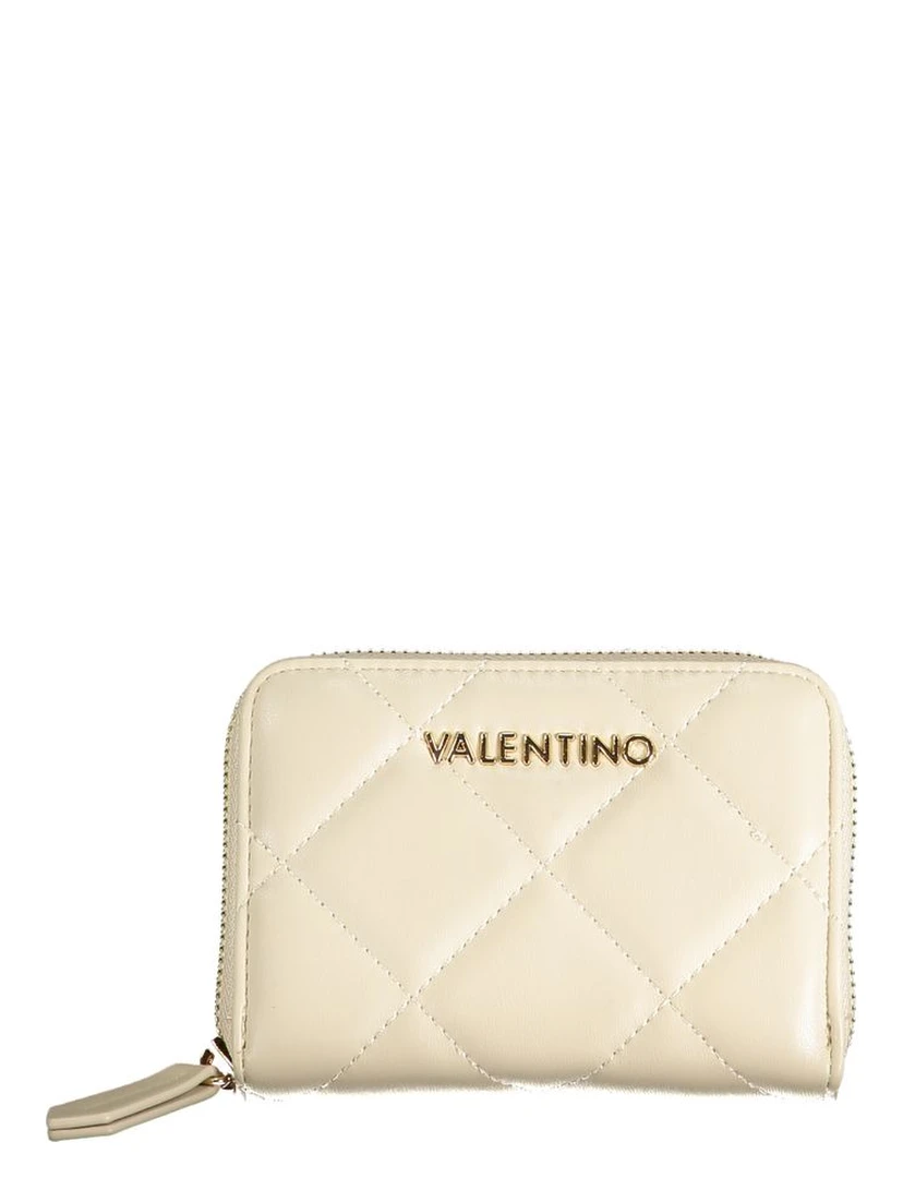 Beige Polyurethane Women Wallet