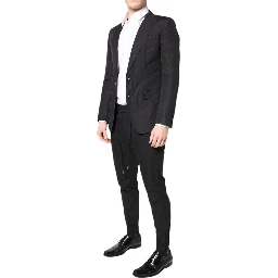 Black Cotton TAORMINA Formal 2 Piece Suit