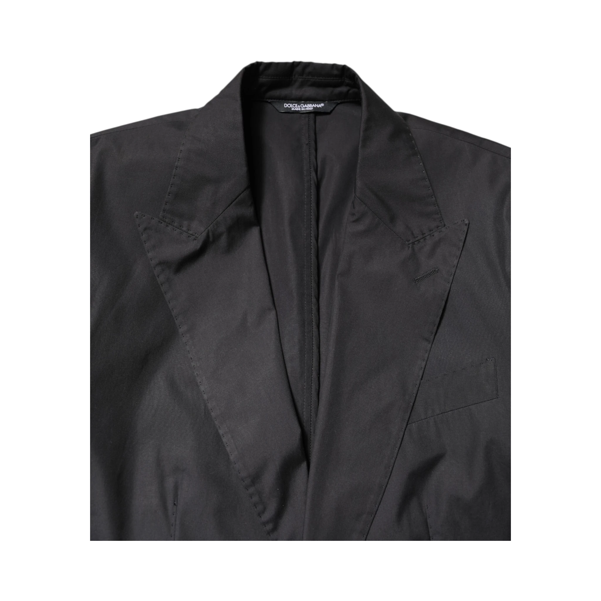 Black Cotton TAORMINA Formal 2 Piece Suit