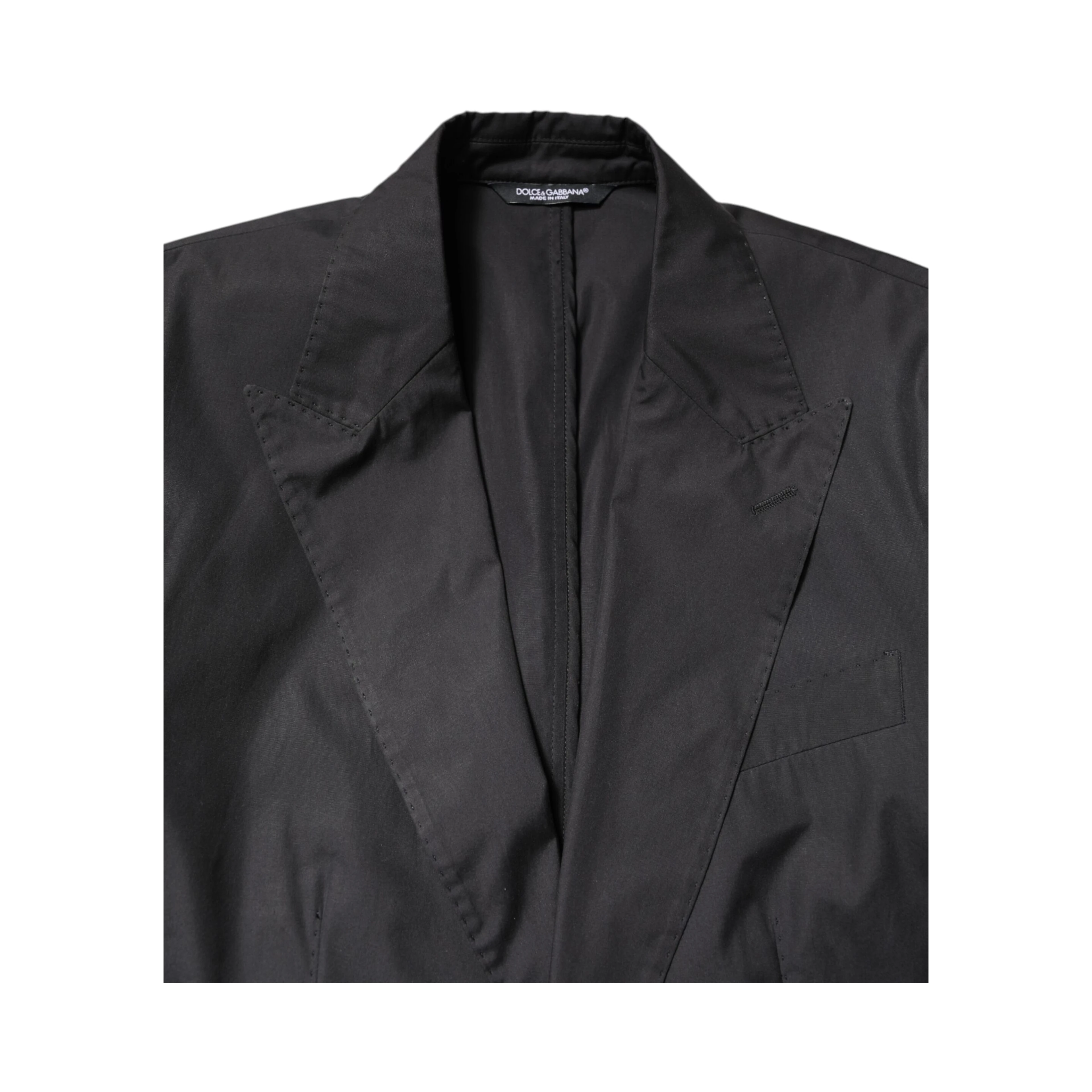 Black Cotton TAORMINA Formal 2 Piece Suit