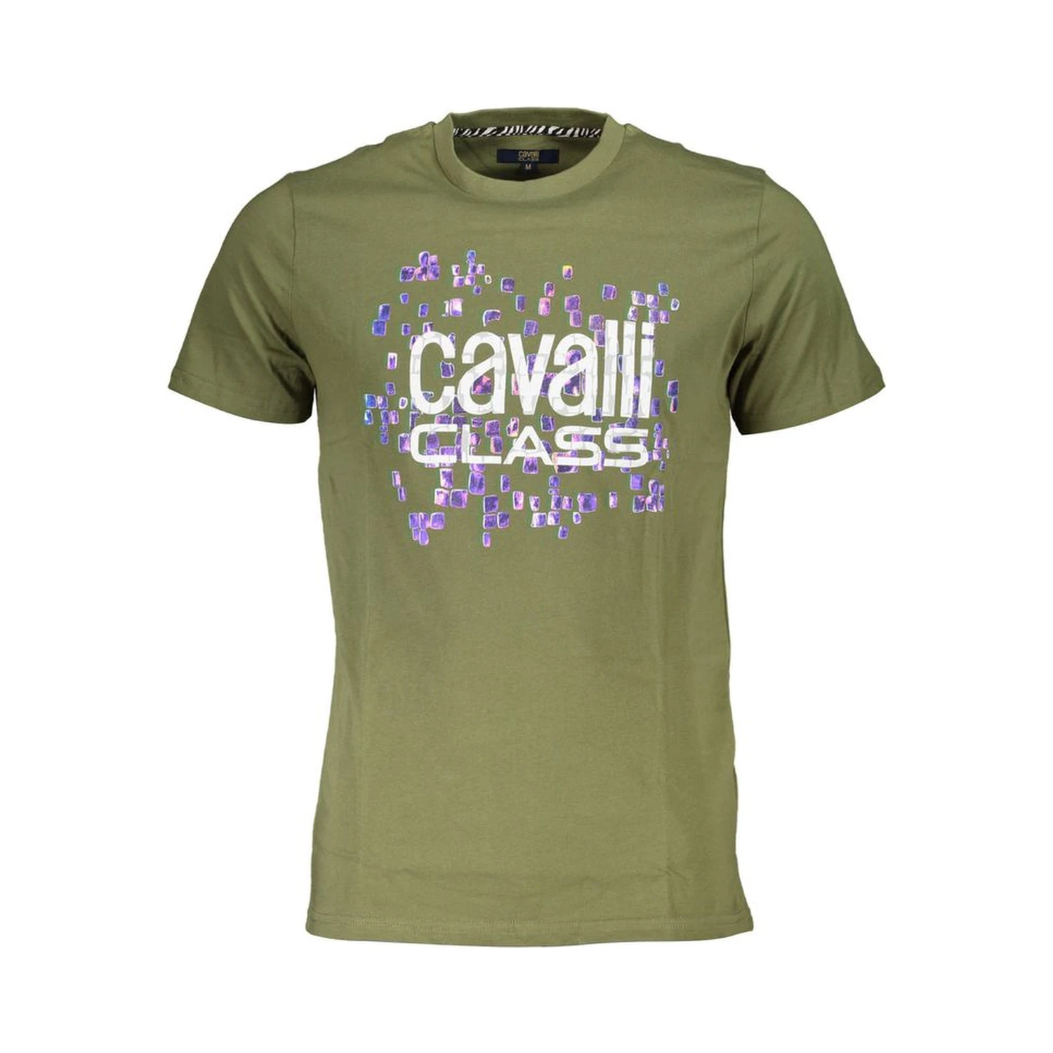 Green Cotton Men T-Shirt