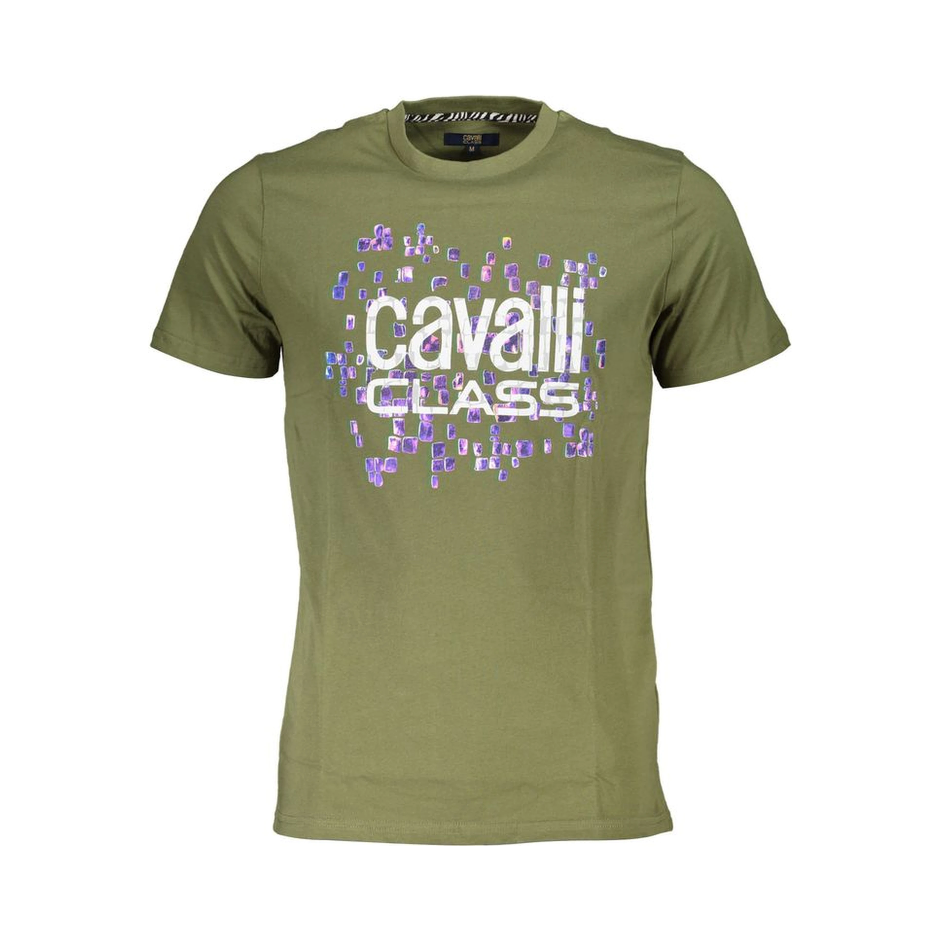 Green Cotton Men T-Shirt