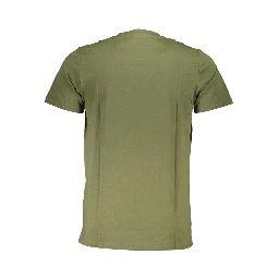 Green Cotton Men T-Shirt