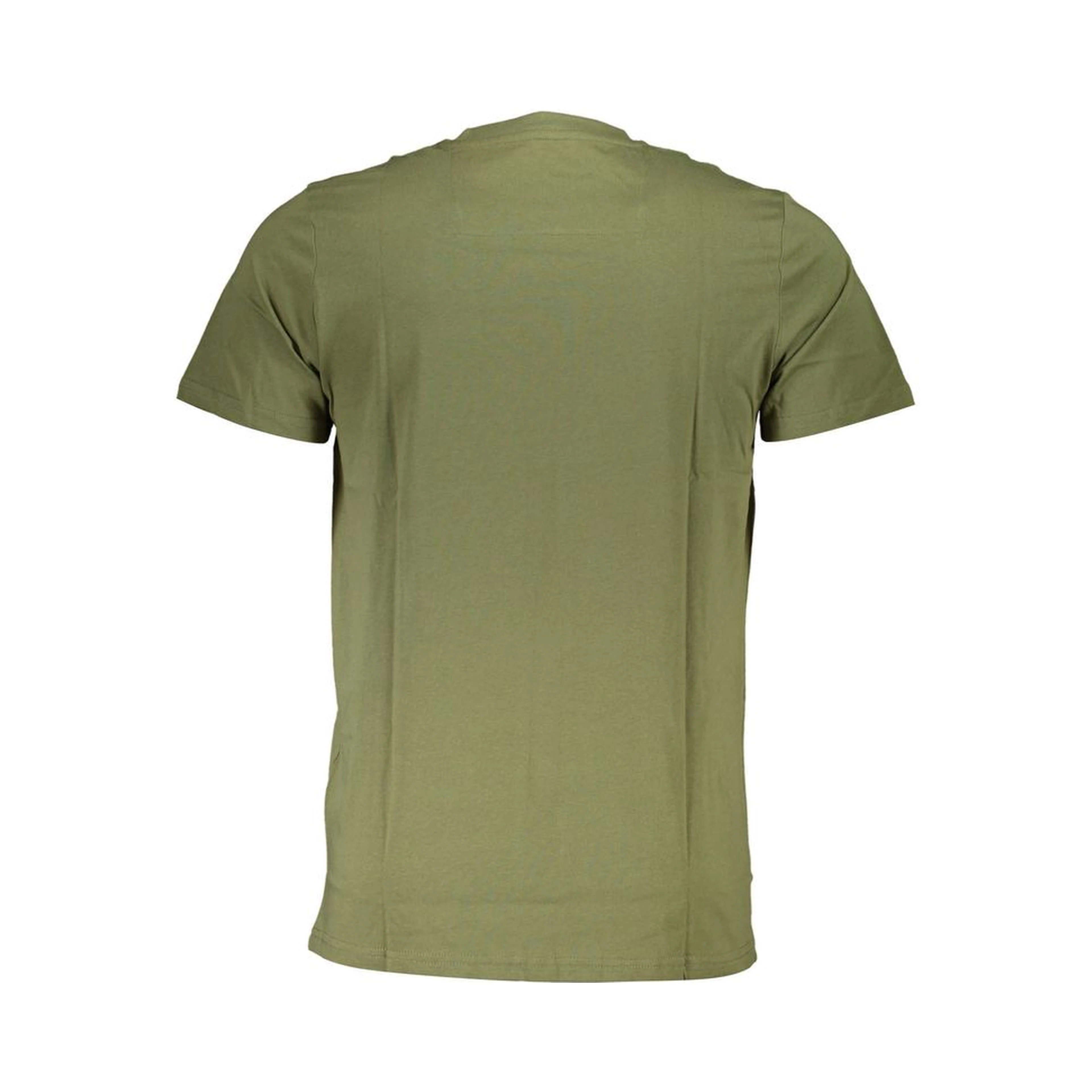 Green Cotton Men T-Shirt