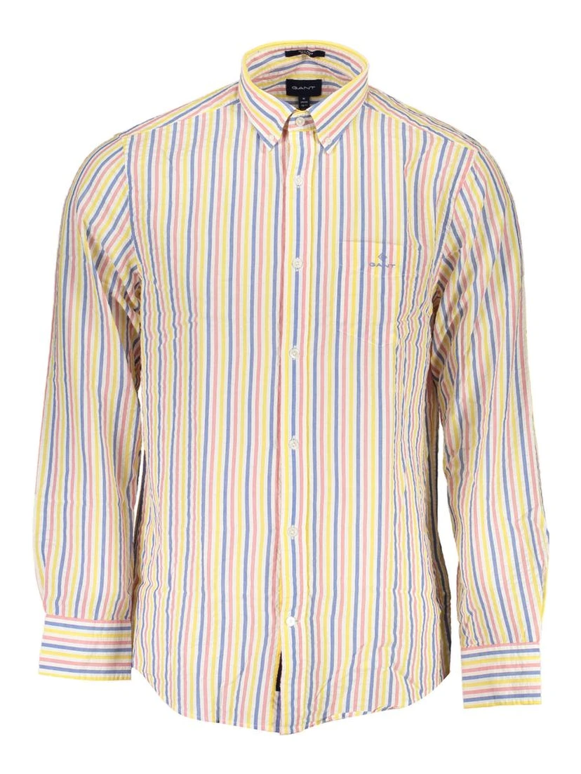 White Cotton Men Shirt
