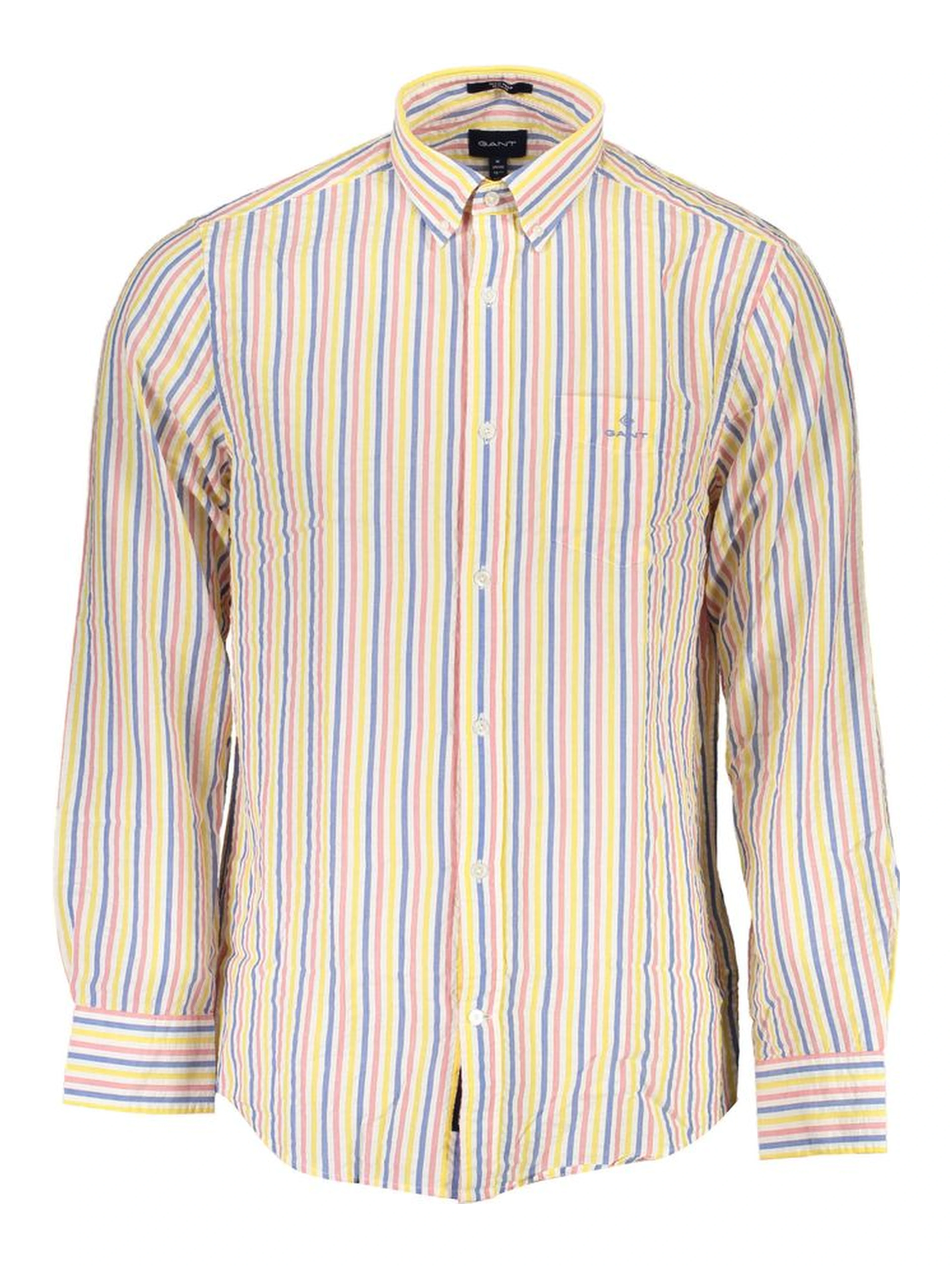 White Cotton Men Shirt
