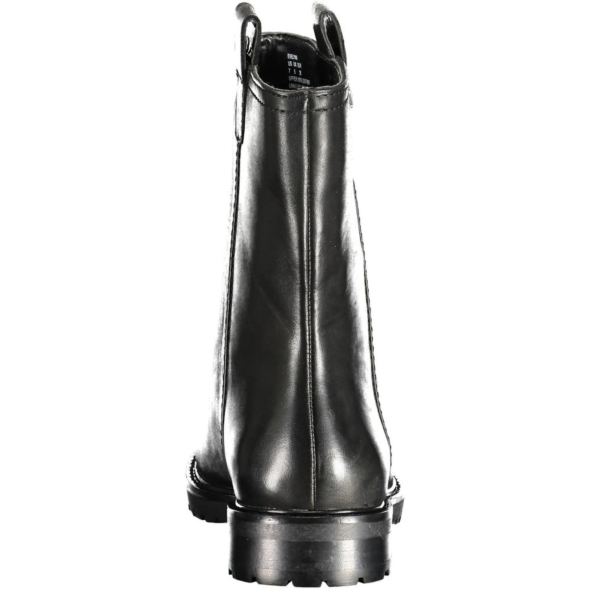Black Leather Women Boot