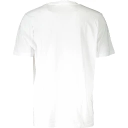 White Cotton Men T-Shirt