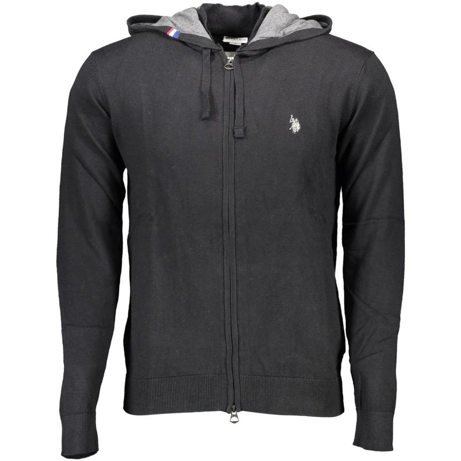 Black Cotton Mens Cardigan