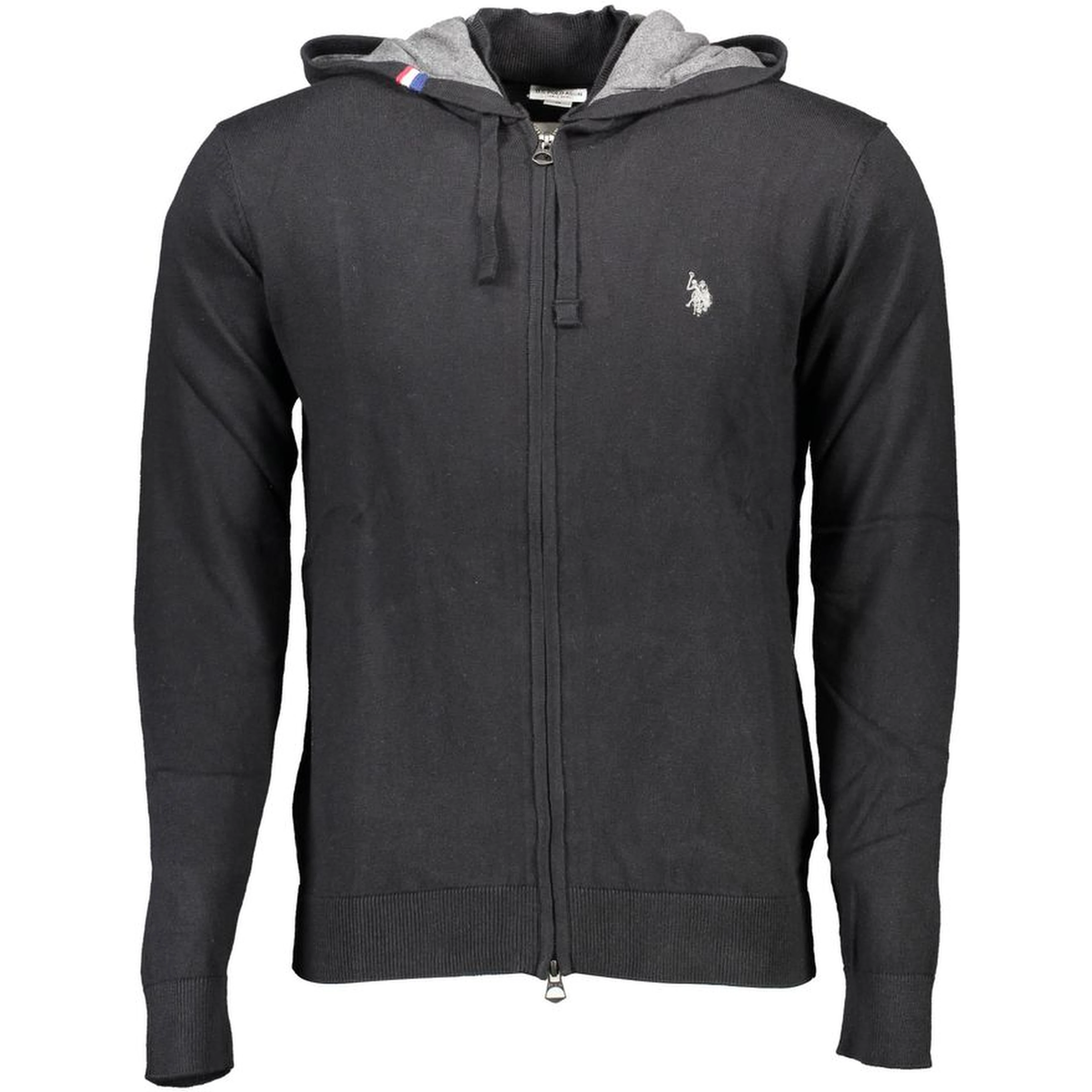 Black Cotton Mens Cardigan