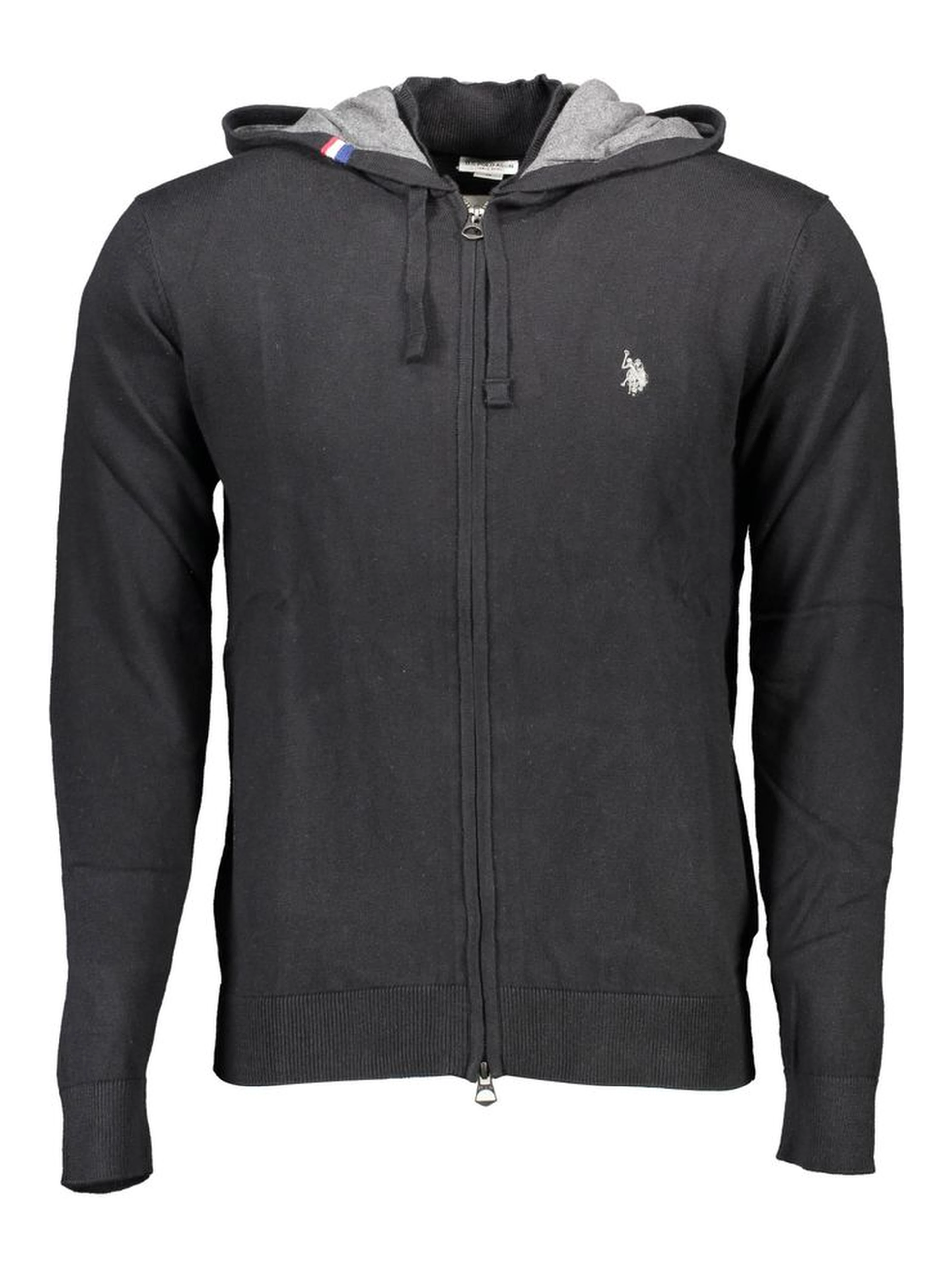 Black Cotton Mens Cardigan