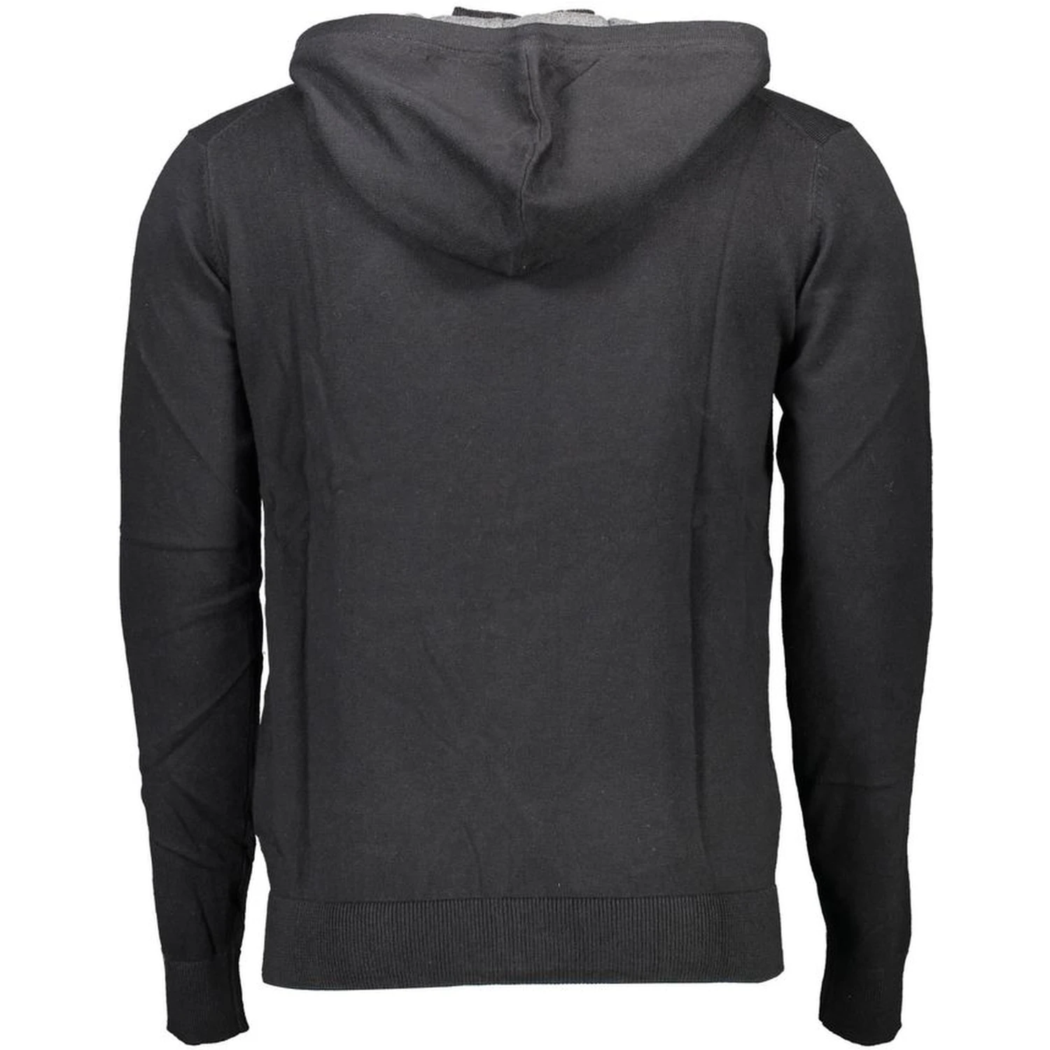 Black Cotton Mens Cardigan