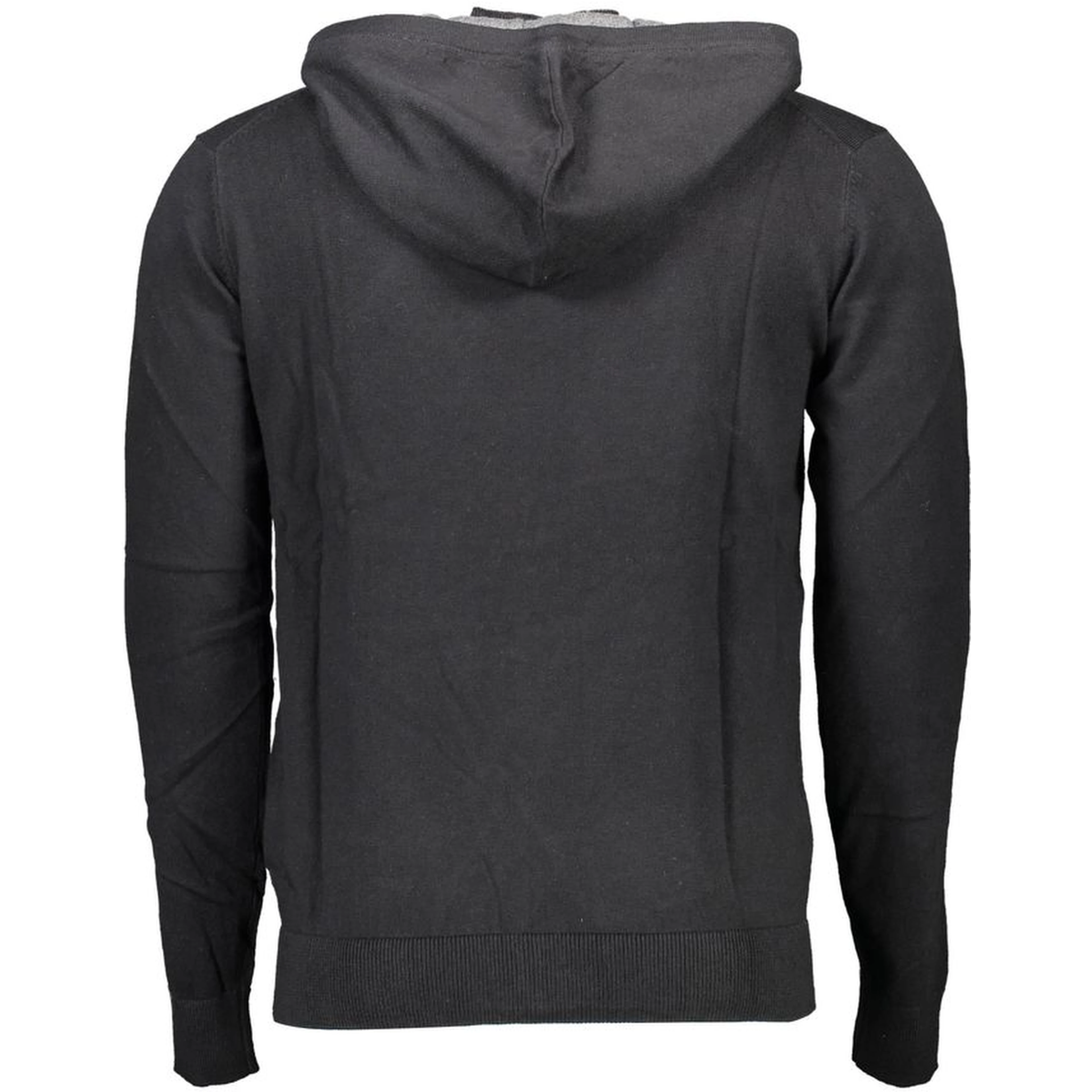 Black Cotton Mens Cardigan