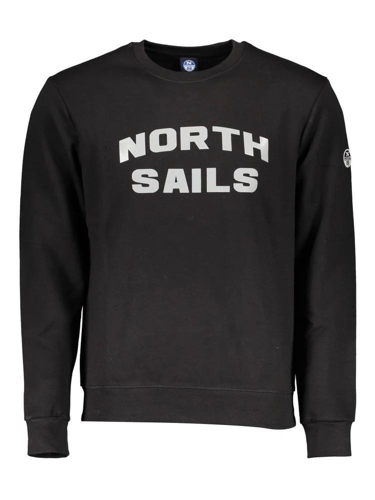 "Black Cotton Men Sweater"