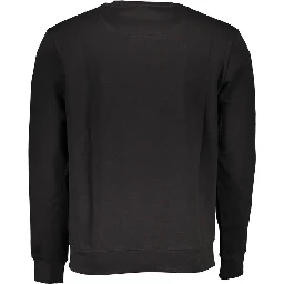 "Black Cotton Men Sweater"