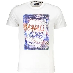 White Cotton Men T-Shirt