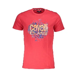 Red Cotton Men T-Shirt